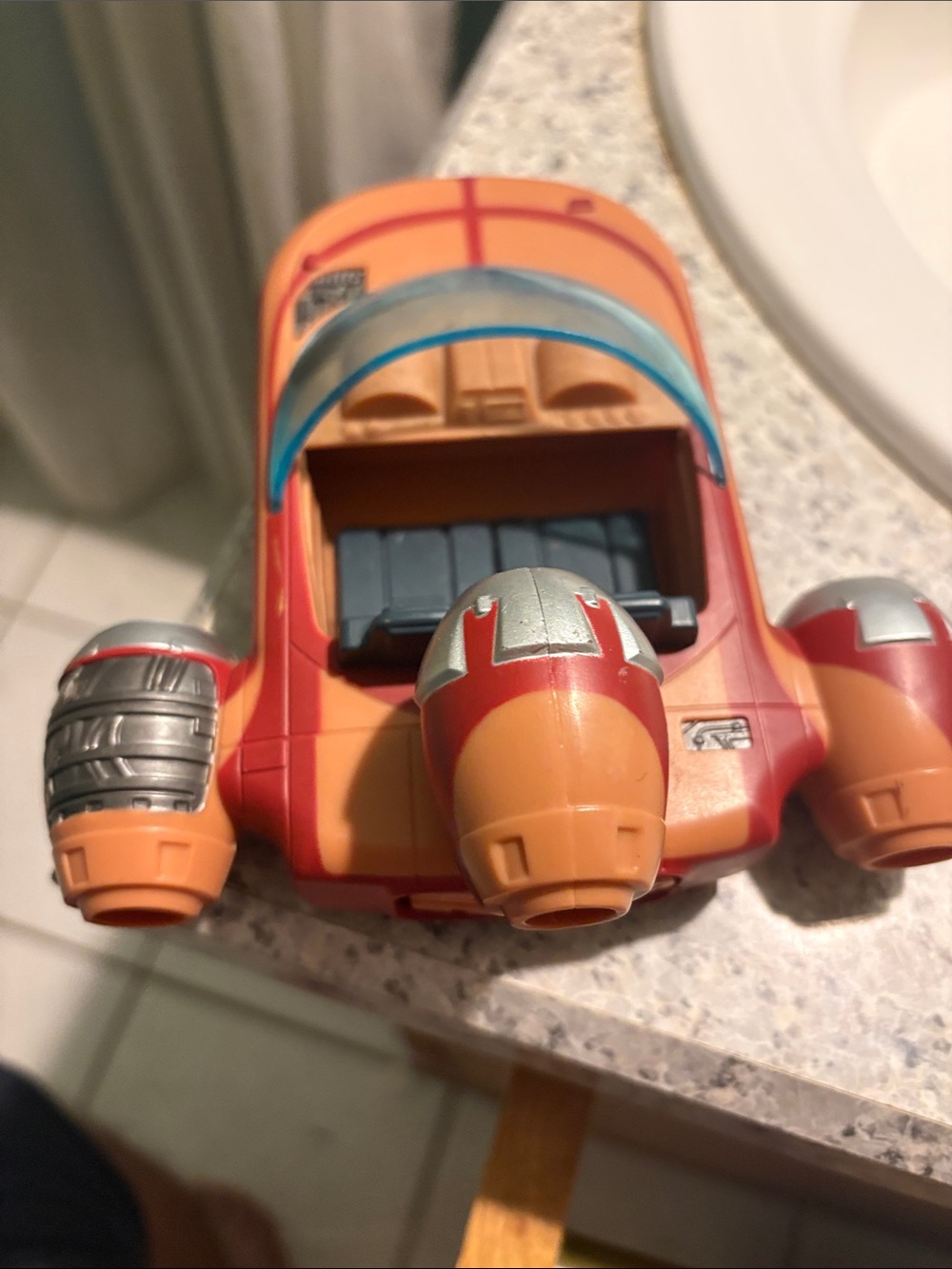 Kids Toy Orange and Red Space Hover Car by